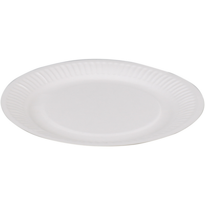 Depa -  Bord | rond | 1-vaks | karton | Ø18cm | wit | 240 stuks