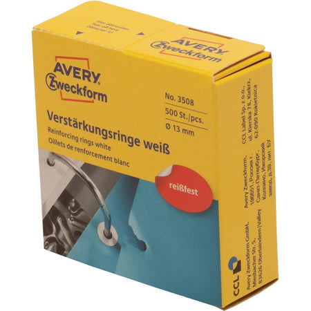 Avery Zweckform - Verstärkungsringe Zweckform 3508 13Mm 500 Stück weiß