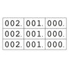 Klika -  Schoen-gelijkheidsnummers wit 3x 000-999