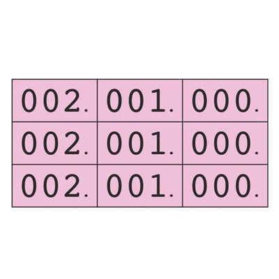 Klika -  Schoen-gelijkheidsnr roze 3x nr 000-999