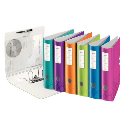 Leitz - WOW-Ordner Active, farbig sortiert, Rücken 8,2 cm