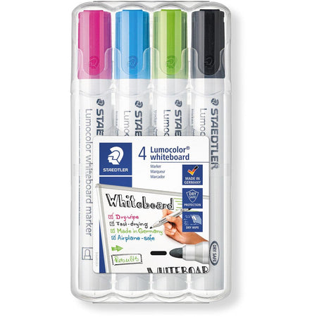 Staedtler - Whiteboardmarker Lumocolor 351 4er-Set lustig sortiert