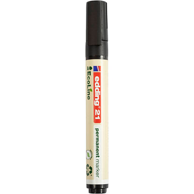 Edding - Filzstift 21 EcoLine rund schwarz 1,5-3mm
