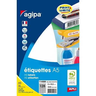 Klika -  mapje permanent 6x33,5 mm 2048 stuk