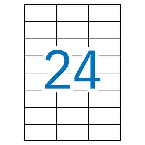 Klika -  laser A4 etiketten 70x37mm 2400x