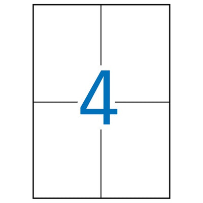 Klika - Laser-A4-Etiketten 105x148mm 400 6 Stück