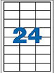 Klika - Laser A4 undurchsichtig 25x10mm 20 Blatt 8 Stück
