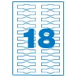 Klika - Laser A4 Creme 70x20mm 20 Blatt 8 Stück