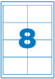 Klika - Laser A4 Creme 97x67,7mm 20 Blatt 8 Stück