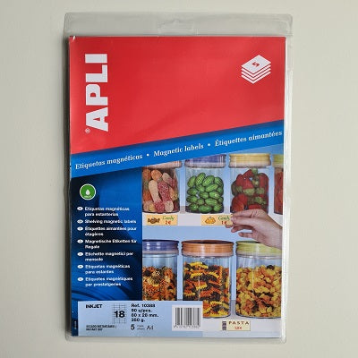 Klika - Inkjet-Magnet-Regaletikett 28x80 mm 5 Stück