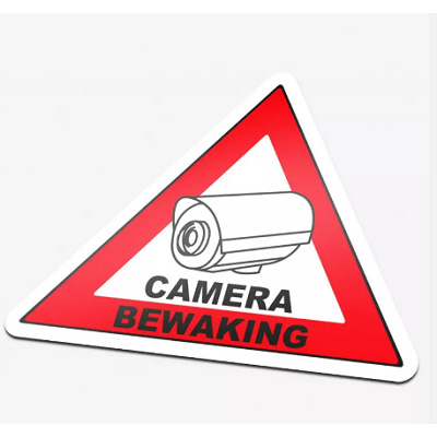 Klika -  Pictogram Camera Bewaking driehoek 86x63