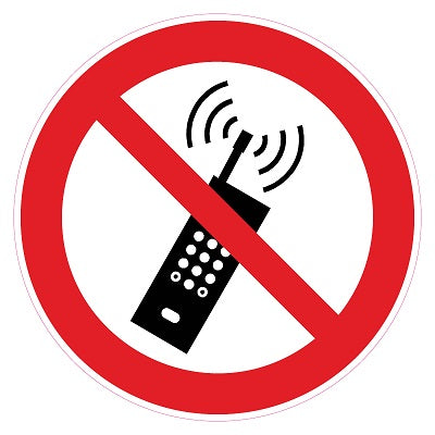 Klika -  Pictogram Verboden GSM gebruik 10cm
