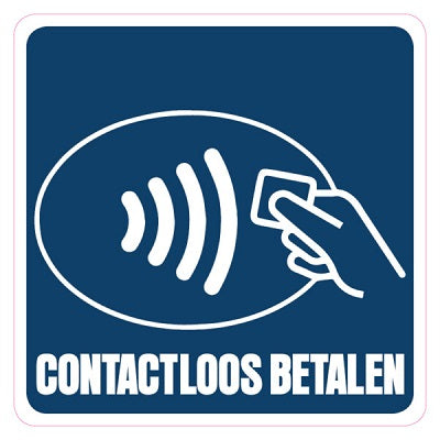Klika -  Pictogram loos betalen -blauw/wit