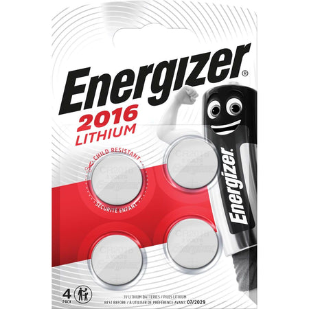 Energizer - Batterie Knopfzelle 4xCR2016 Lithium