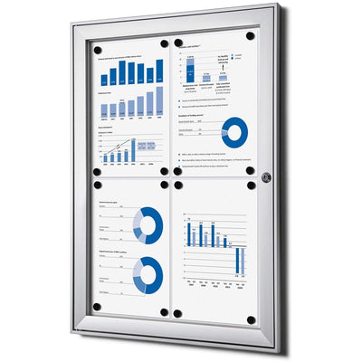 Ohne Marke – Vitrine für den Innen- und Außenbereich, ft 4 x A4 (670 x 500 mm)
