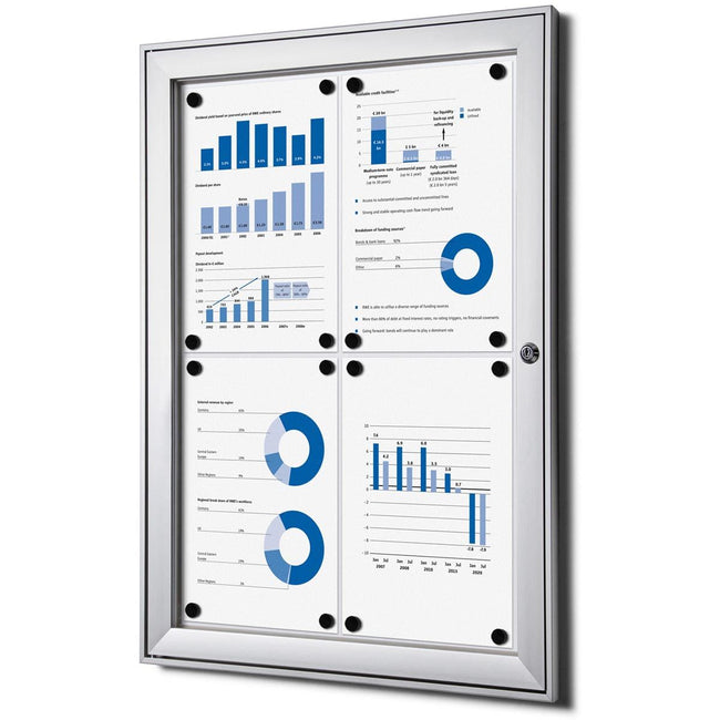 Ohne Marke – Vitrine für den Innen- und Außenbereich, ft 4 x A4 (670 x 500 mm)