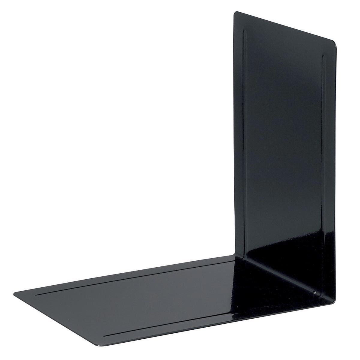 Maul - Binder Buchstütze Metall 24X16x24cm schwarz, Set à 2 Stück