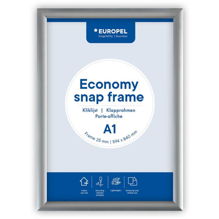 Europel - Klapprahmenschale Economy A1 silber