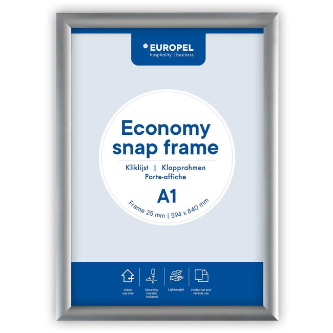 Europel - Klapprahmenschale Economy A1 silber
