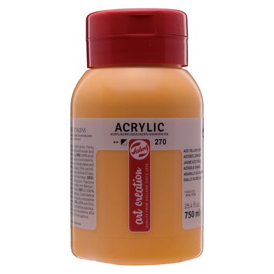 Talens Art Creation – Art Creation Acrylfarbe, Flasche mit 750 ml, dunkles Azogelb