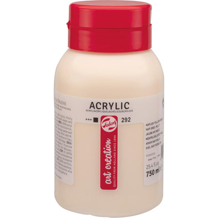 Talens – Art Creation Acrylfarbe, Flasche mit 750 ml, Neapelgelb-Rotlicht