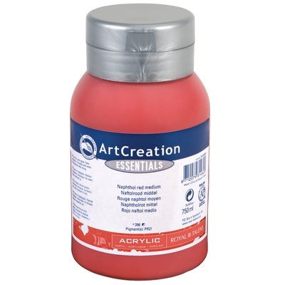 Talens Art Creation – Art Creation Acrylfarbe, Flasche mit 750 ml, mittleres Naphtholrot