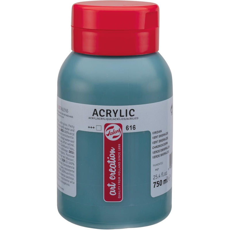 Talens – Art Creation Acrylfarbe, Flasche mit 750 ml, grün