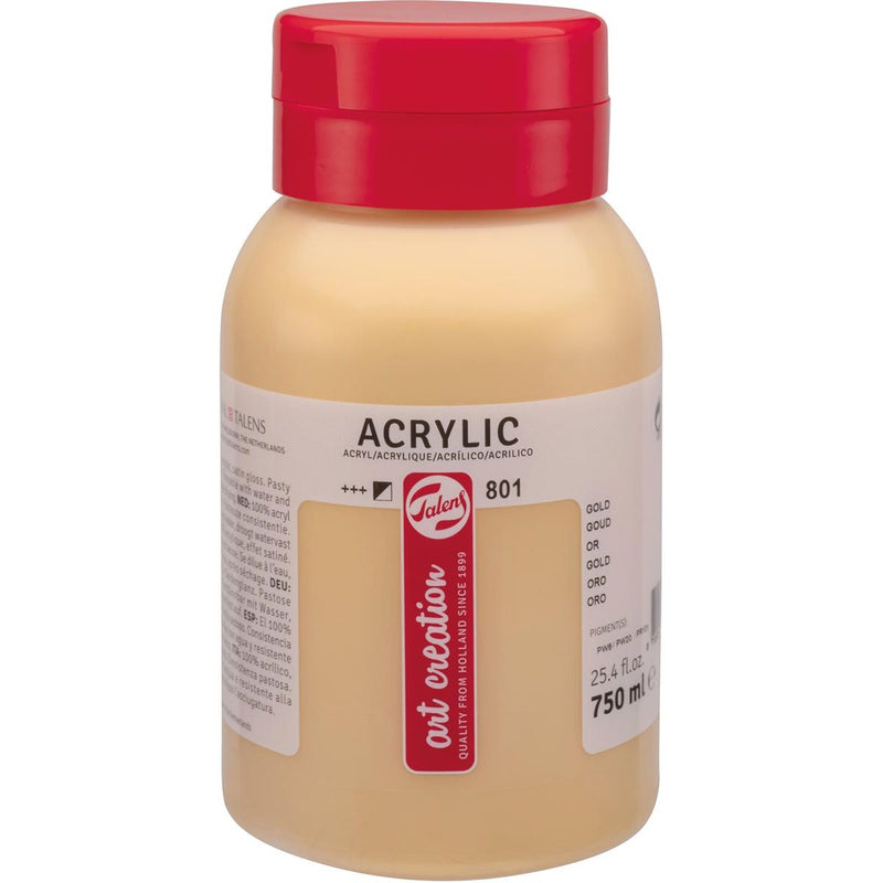Talens – Art Creation Acrylfarbe, Flasche mit 750 ml, Gold
