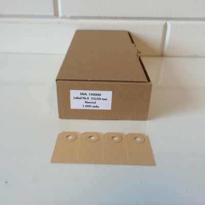 Klika - Manilla-Etiketten 25x50 mm Nr. 0 1000 Stück 8 Stück