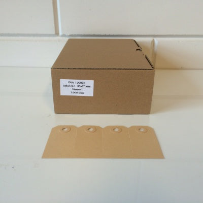 Klika - Manila-Etiketten 35x70 mm Nr. 1 1000 Stück 7 Stück