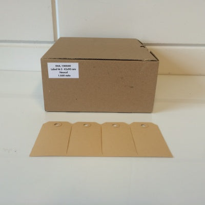 Klika - Manilla-Etiketten 45x90 mm Nr. 3 1000 Stück 6 Stück