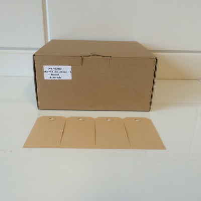 Klika - Manilla-Etiketten 50x100 mm Nr. 4 1000 Stück 5 Stück
