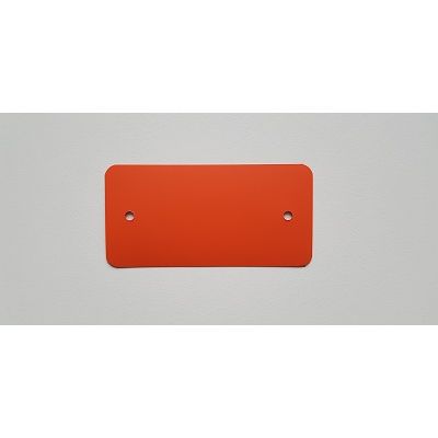 Klika -  PEM labels 54x108 mm oranje 2 gaten 1000