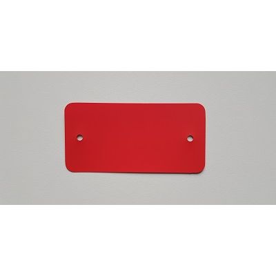 Klika -  PEM labels 54x108 mm rood 2 gaten 1000st