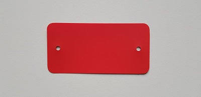 Klika - PVC-Etiketten 54x108 mm rot 2 Löcher 1000 Stück 3 Stück
