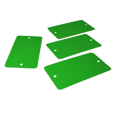 Klika - PVC-Etiketten 54x108 mm grün 2 Löcher 1000 Stück 3 Stück