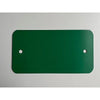 Klika – Etikett aus Metall, 65 x 120 mm, grün, 2 Löcher