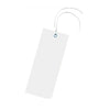 Klika - Etikett 60x140mm weiß mit Öse und Faden