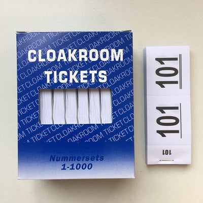 Klika -  Nummerblokjes 1-1000 =set 10 boekjes WIT
