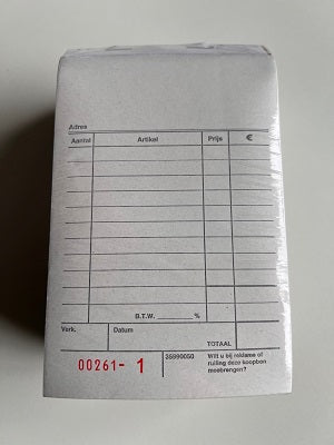 Klika - Quittungsbuch neutral bedruckt 10x15 cm 160 Stück