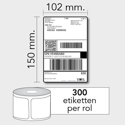 Klika - Thermoetiketten 102x150 Kern 25 ablösbar 7 Stück