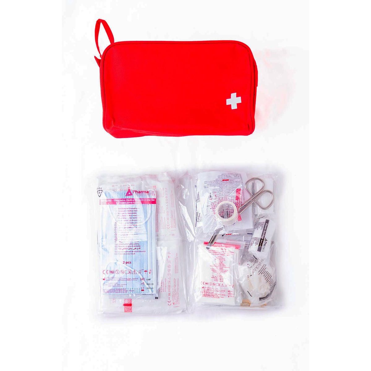 FixFirst -   verbandtas DIN 13164, rood