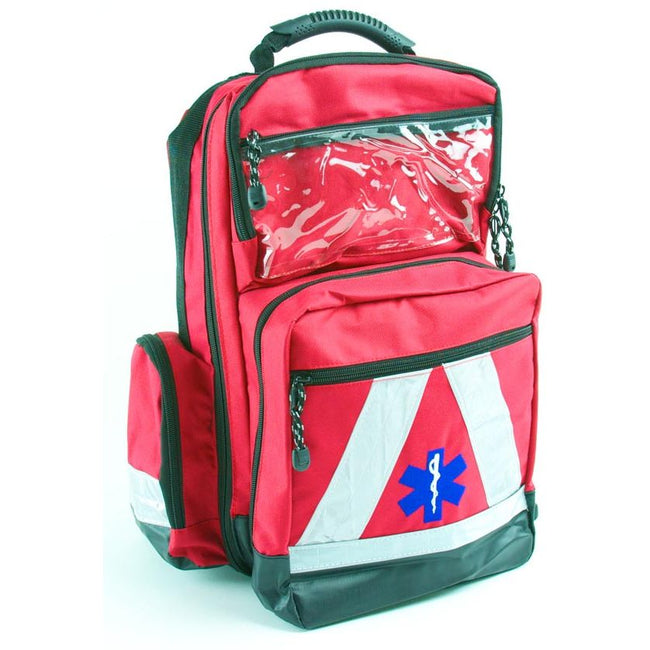 Klika - Erste-Hilfe-Rucksack, mit modularem Aufbau für den Profi, rot