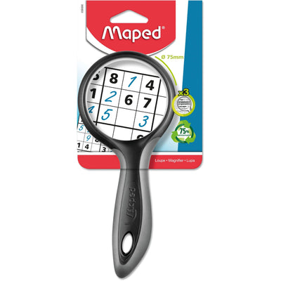 Maped Office – Lupe Ergologic, 3-fache Vergrößerung, 75 mm Blister