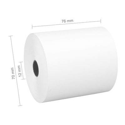 Klika -  Kassa/printerrol 76x70x12 wit