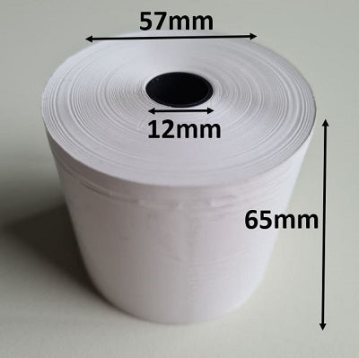 Klika - Thermorolle 57x65x12 mm weiß BPA-frei 90 Stück