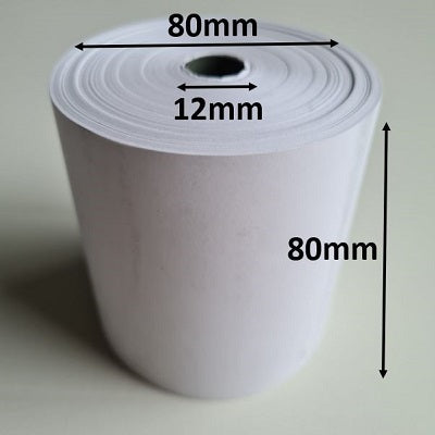 Klika - Thermorolle 80x80x12 mm weiß BPA-frei 70 Stück