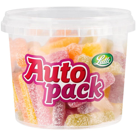 Lutti - Autopackung mit Bonbon-Sauer-Sticks, Schachtel mit 175 g