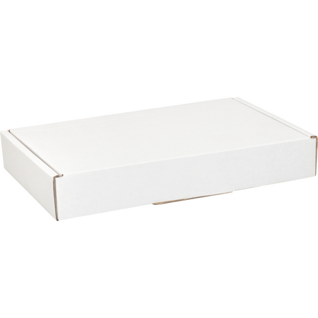 Klika - Versandkarton | A6 | Wellpappe | 180x115x28mm | mit Klappe | einzelne Welle | weiß | 50 Stück
