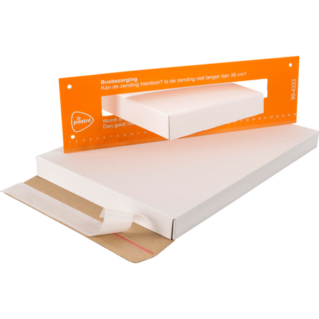 Klika - Versandkarton mit Streifen, ft 350 x 250 x 28 mm (A4+)